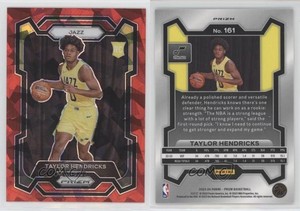 2023-24 Panini Prizm Red Ice Prizm Taylor Hendricks #161 Rookie RC