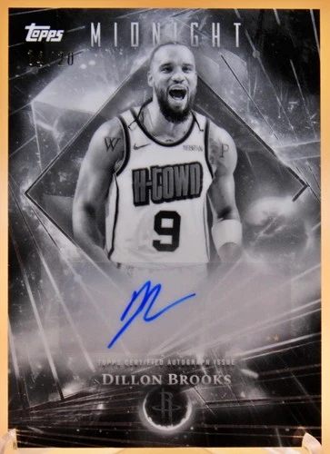 Dillon Brooks 2025-26 Topps Midnight Auto Dark Matter Equinox 14/20 DMA-DB