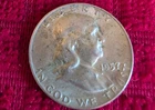 1957 Ben Franklin Half Dollar