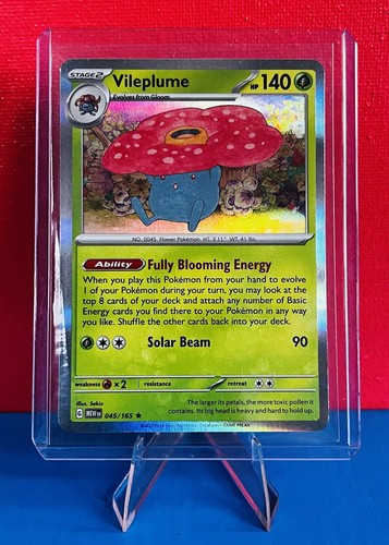 Vileplume 045/165 Scarlet & Violet 151 Holo Rare 🔥 Pokémon Card Ships Fast 💨