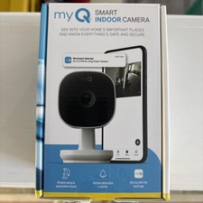 myQ Smart Indoor Security Camera Night Vision Motion Detection, New Open Box
