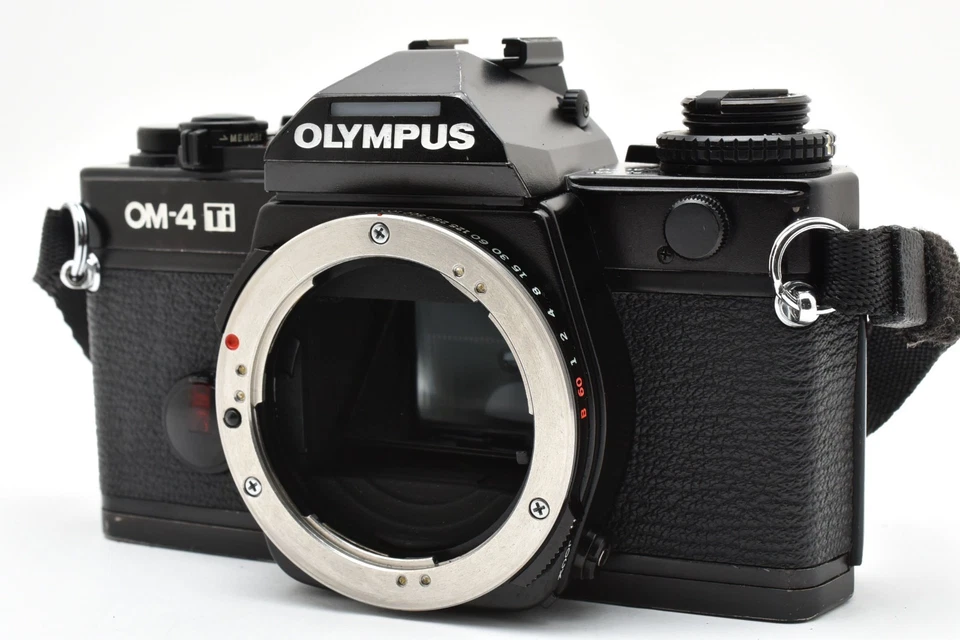 [CASI COMO NUEVA con correa] Cámara fotográfica Olympus OM-4 Ti 35 mm SLR cuerpo negro de JAPÓN Foto 4 de 4
