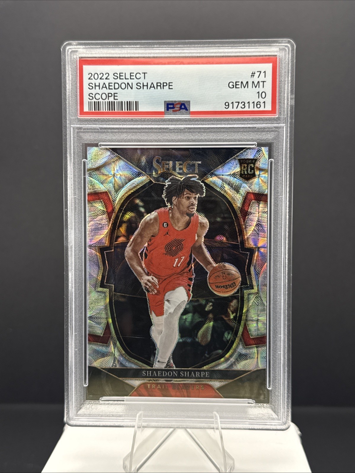 2022-23 Panini Select - Concourse Shaedon Sharpe #71 Scope Prizm (RC)