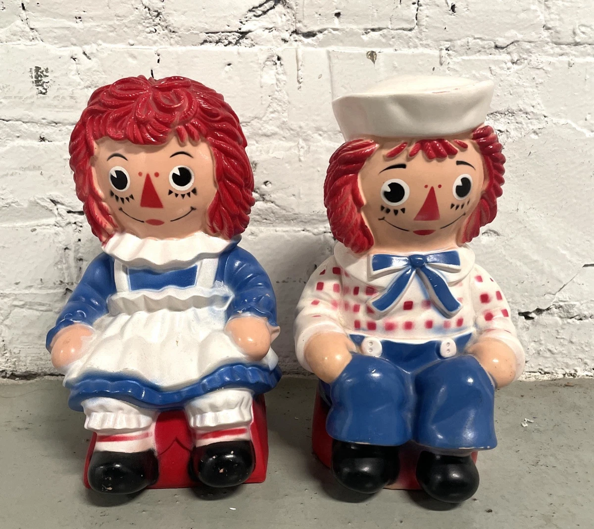Raggedy D's Miniatures Ann and Andy Bank Indiana Collectible