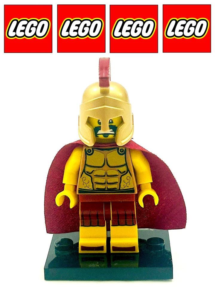 LEGO MINIFIGURA GUERRERO ESPARTANO COL018 SERIE 2 CMF * INCLUYE ARMAS Foto 2 de 2