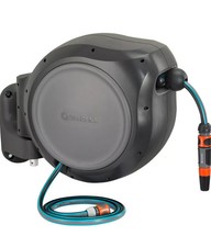 Gardena Wall Mounted Hose Reel 30m Automatic Retractable Hose Box Roll Up XL