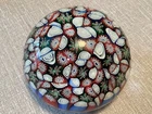 Vintage Murano Italy Art  Glass Paperweight   3 1/2” diameter
