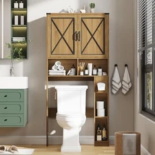  Over The Toilet Storage Cabinet, Farmhouse Bathroom Cabinet Over Toilet Brown