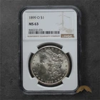 1899-O Silver Morgan Dollar $1 - NGC MS63 - New Orleans