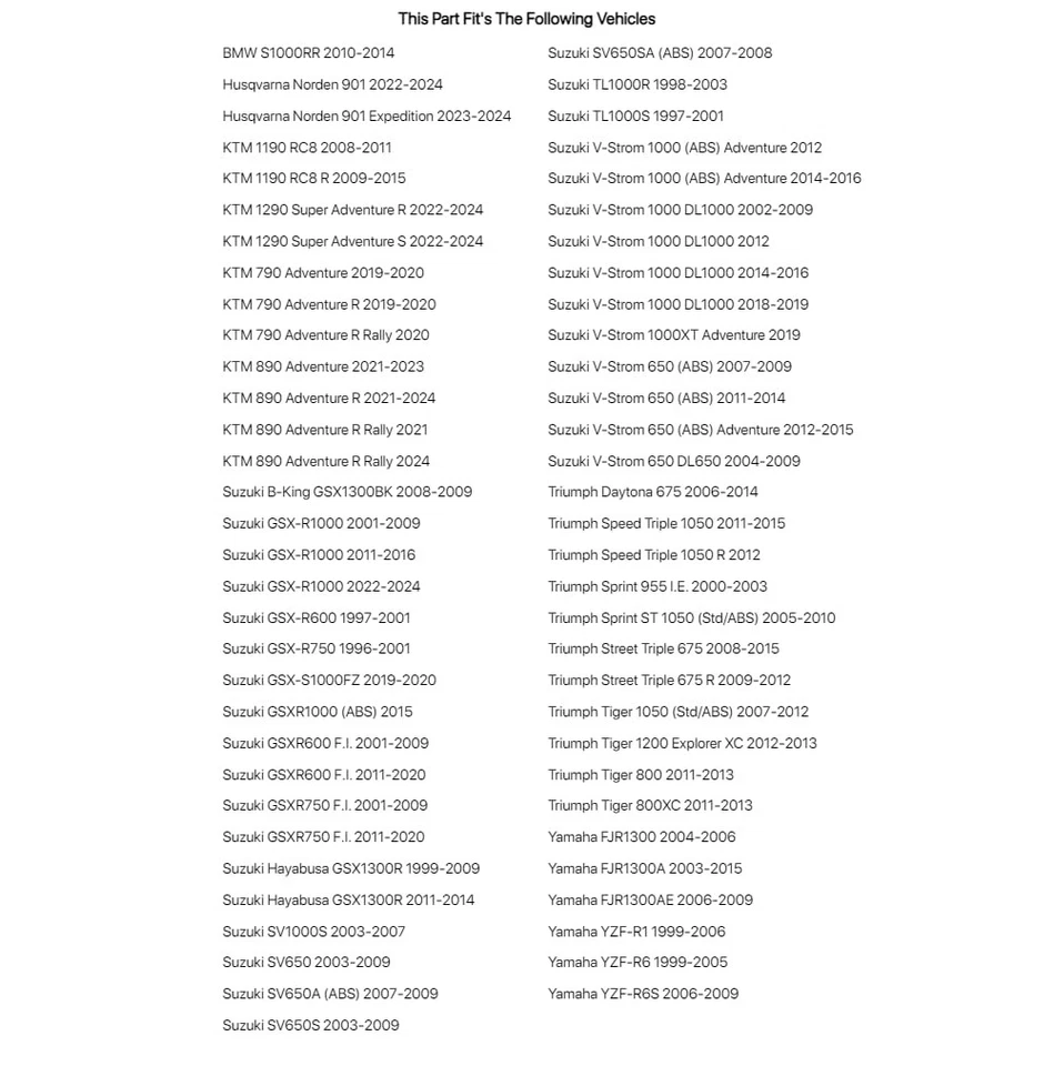 Kit de cojinetes de vástago de dirección Tusk para Yamaha YZF-R6 1999-2005 Foto 2 de 3