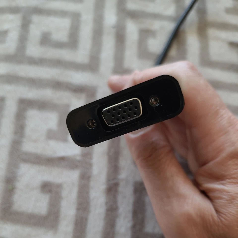 Adaptador Rankie Mini DisplayPort (Mini DP) a VGA, 1080P Thunderbolt chapado en oro Foto 3 de 3