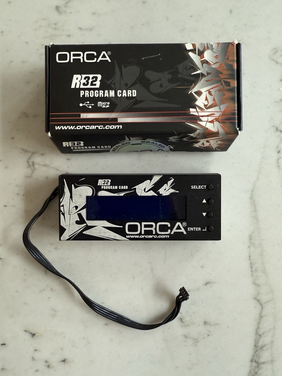 ORCA ESC R32X – BLACK (プログラムカード付属) ORCA ESC PROGRAMMING BOX CARD R32 RC PROGRAM | eBay