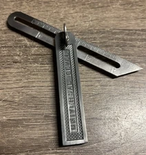VTG Universal Bevel Sliding T Bevel 4” Square Angle Tool Metal w/Thumb Screw (2)