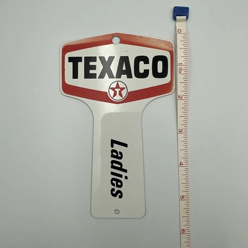 Vintage Texaco Ladies Original Metal Bathroom Key Chain Key Fob B + C D E & F