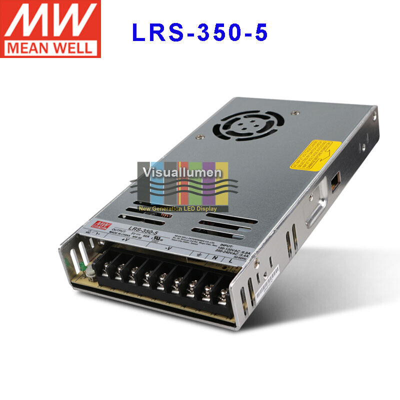 Mean Well LRS-350-5 350W 5V 60A Single Output Switching Power Supply LED display