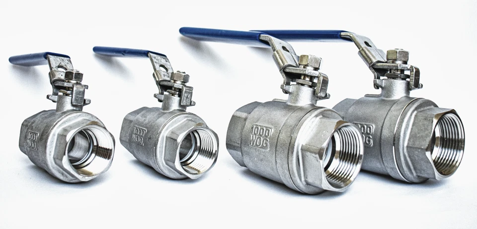 2" Stainless Steel Ball Valve - 316SS Full Port NPT WOG 1000 Valve - Image 3 of 4