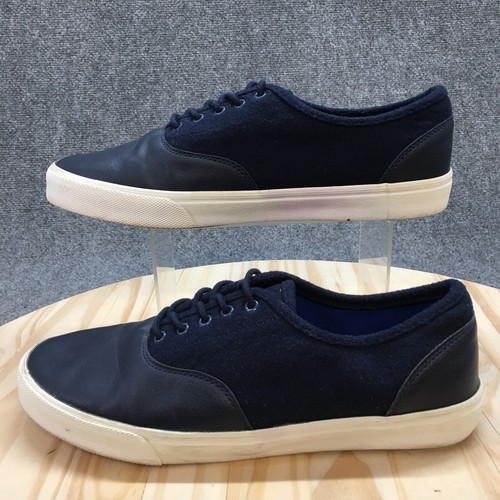 Old Navy Shoes Mens 12 Sneakers Blue Wool Leather Lace Up Comfort Low V/305979 - Picture 3 of 17
