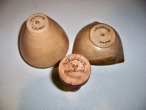 NEW Wood Hand Turned Bowls, Vase, Cup, Mortar/Pestle Cherry Maple Laurel Madrone - Picture 15 of 18