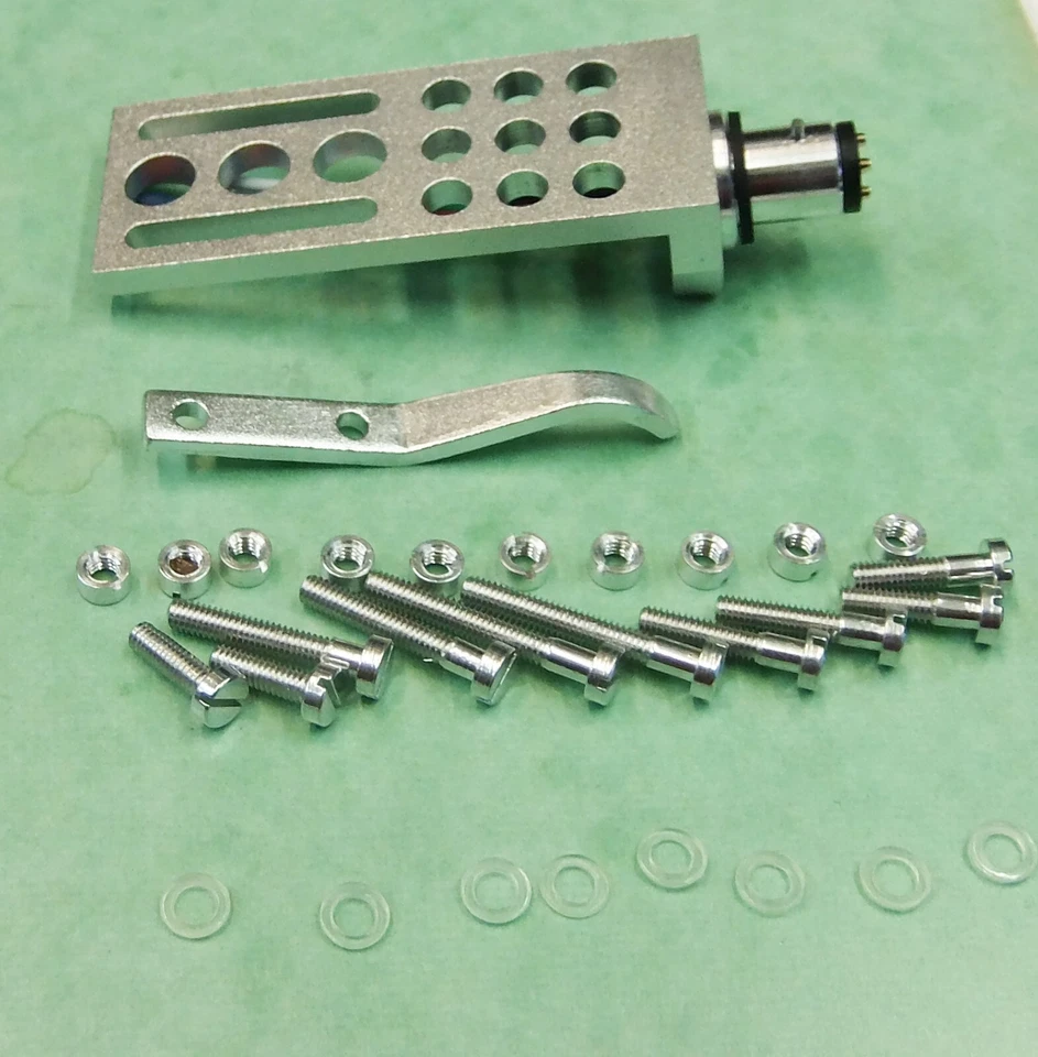 CNC Aluminum turntable Headshell , gold plated wires 30 piece Aluminum Screw set
