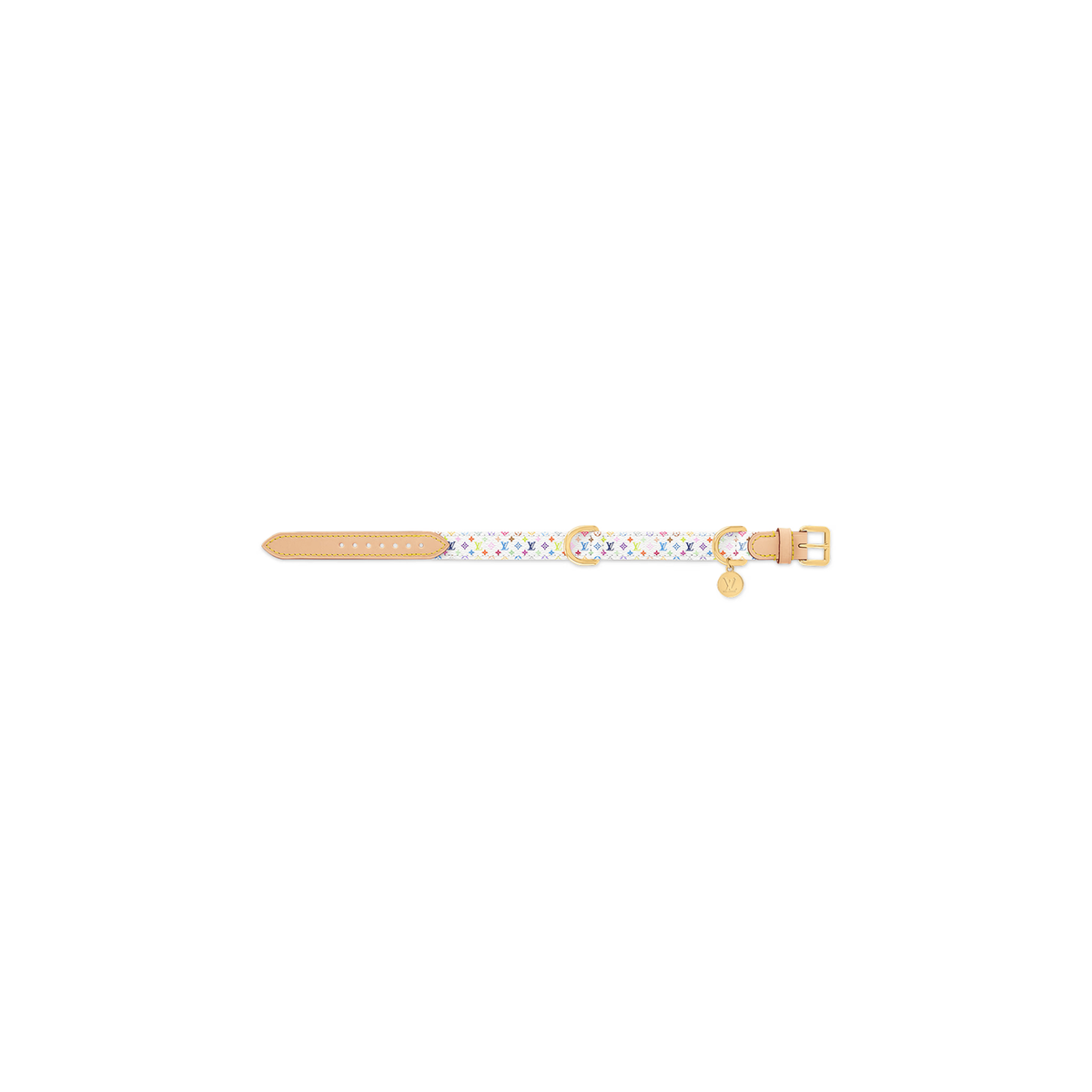 Louis Vuitton x Takashi Murakami Monogram Multicolor Dog Collar PM