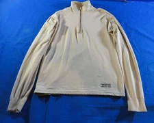 XGO THE FIRST LAYER OF DEFENSE ACCLIMATE DRY QUARTER ZIP TAN PULLOVER SHIRT S