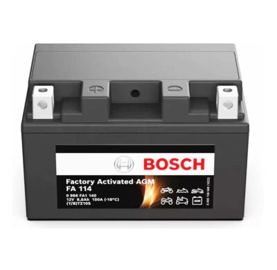 YTZ10S BATTERIA BOSCH A GEL SIGILLATA HONDA CB F Hornet ABS 600 2007 2008 2009 - Imagen 1 de 4