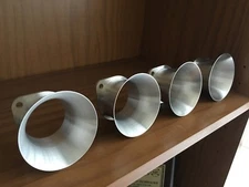 VELOCITY STACKS FOR MIKUNI AND WEBER 44-45 MM BRAND NEW LENGTH 47MM SET OF FOUR