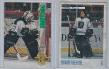 MANON RHEAUME CLASSIC 2 CARD LOT; 1993 CLASSIC & 1993 CLASSIC PREVIEW #/17,500!!