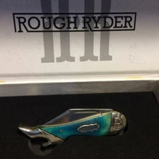 Rough Ryder Black and Blue Series Lady Leg 3 1/4" Pocket Knife RR2122