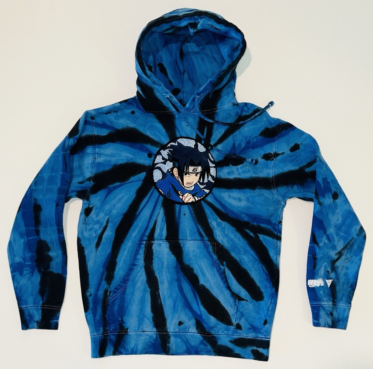 VTG 2002 Hypland x Naruto Sasuke Shippuden Anime Chenille Hoodie