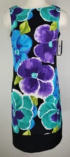 NWT AB Studio Dress - Size 6 - Multicolor Floral Print - Zipper in Back