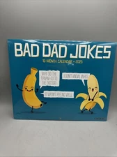 Bad Dad Jokes 16-Month Daily Joke Wall Calendar 2025 Willow Creek Press Sealed