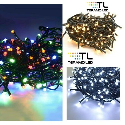 WISDOM LUCI DI NATALE PER ALBERO A LED 100 200 500 LED LUCE FREDDA CALDA MULTICOLOR
