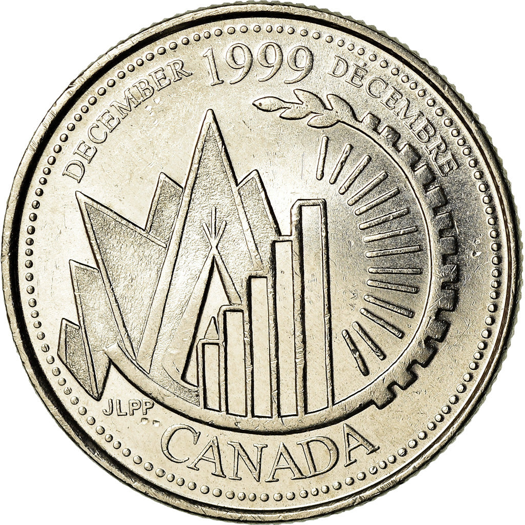 Canadian Coin Canada 25 Cents - Queen Elizabeth II - 1999 CAN353