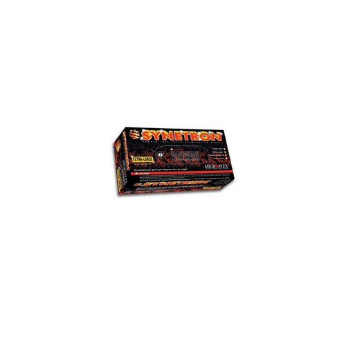 DiVal Synetron Powder-Free Latex Gloves, 50 Gloves/Box, 10 Boxes/Case, Large