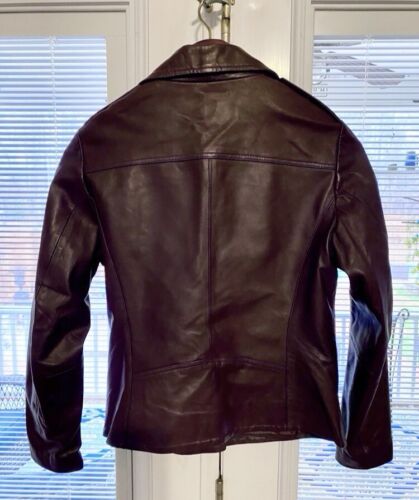 Sandro Leather Jacket Dark Brown - Picture 4 of 6