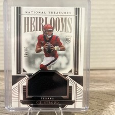 2023 Panini National Treasures Heirlooms C.J Stroud RC Patch /49 Texans