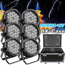 270W Waterproof RGBWA UV 18LED Party Light Par Light DMX Stage Lighting w/Case