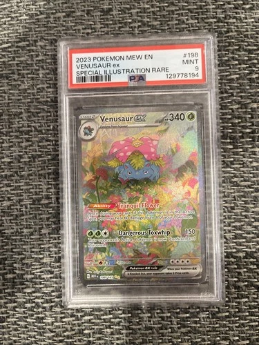 Pokémon Venusaur ex SV151 Special Illustration Rare Holo 198/165 English PSA 9