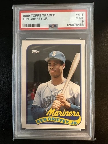 1989 Topps Traded Ken Griffey Jr #41T (RC) - PSA 9
