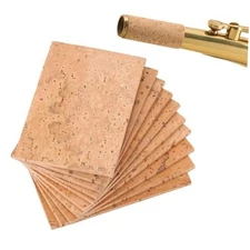  Alto Sax Neck Cork Replacement Kit - 10pcs Universal Sax Joint Cork Sheet for 