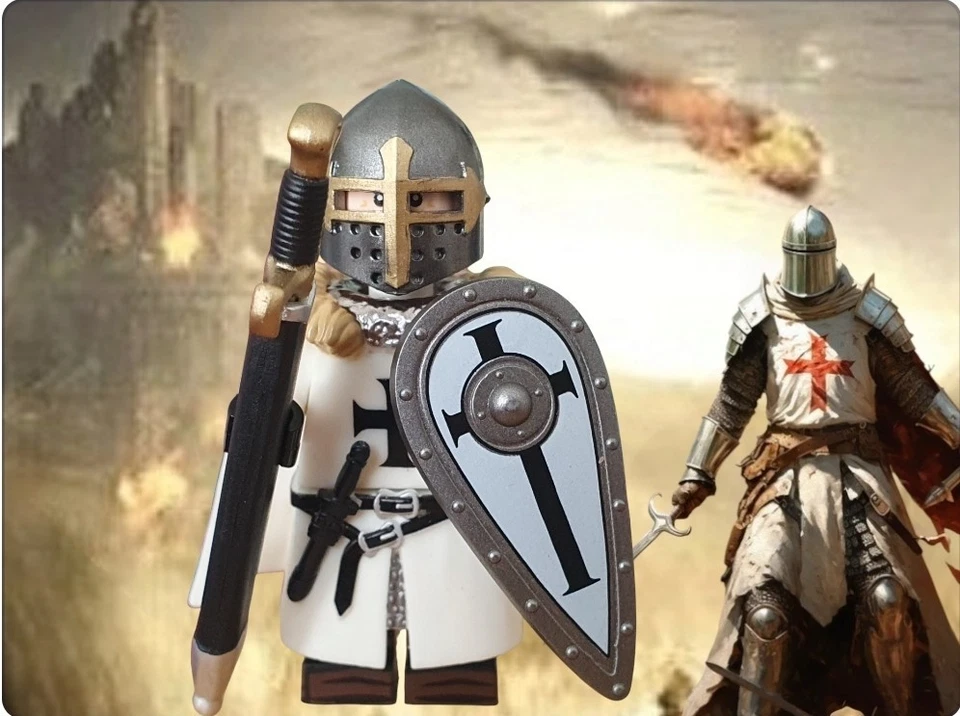 Excuisit Lego custom*  Minifigur -Kreuzritter | NEU