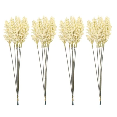 Orejas de trigo artificiales reutilizables beige para arreglos florales y decoración del hogar hágalo usted mismo - Imagen 1 de 4