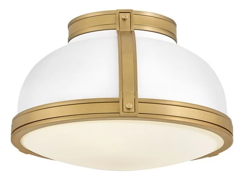 Hinkley Lighting 46351 Barton 2 Light 15"W Flush Mount Ceiling - Black / - Picture 2 of 12