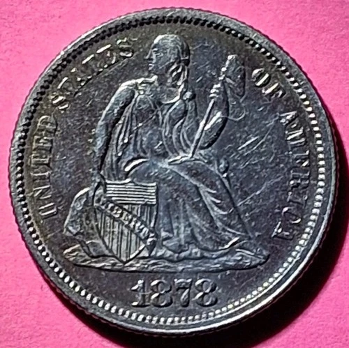 1878-P Seated Liberty Dime — photo from the most recent tracked eBay sale