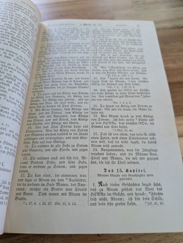 1907 Antique German Bible Die Bibel Martin Luther Concordia, W/ Family History - Picture 21 of 21