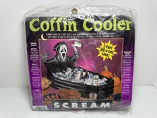 NEW Vintage SCREAM The Movie Coffin Cooler Halloween Inflatable Ghost Face 1997