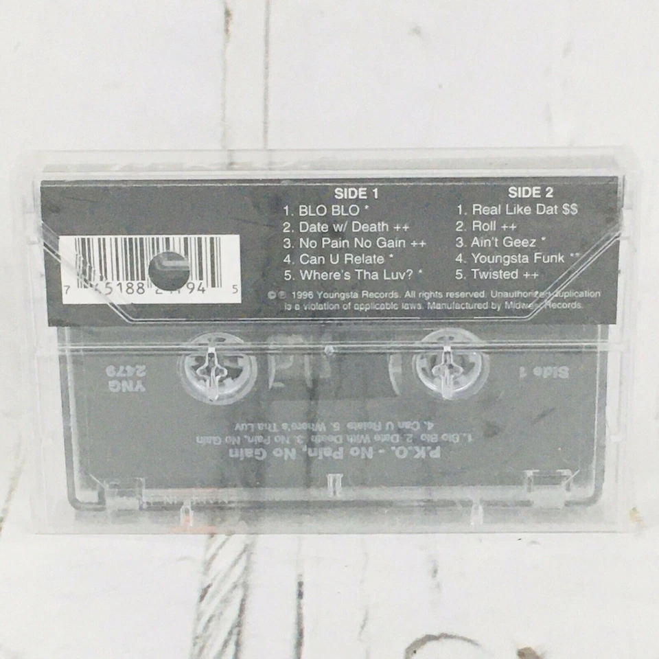 PKO no pain no gain Cassette tape hip hop rap - Image 2 of 4