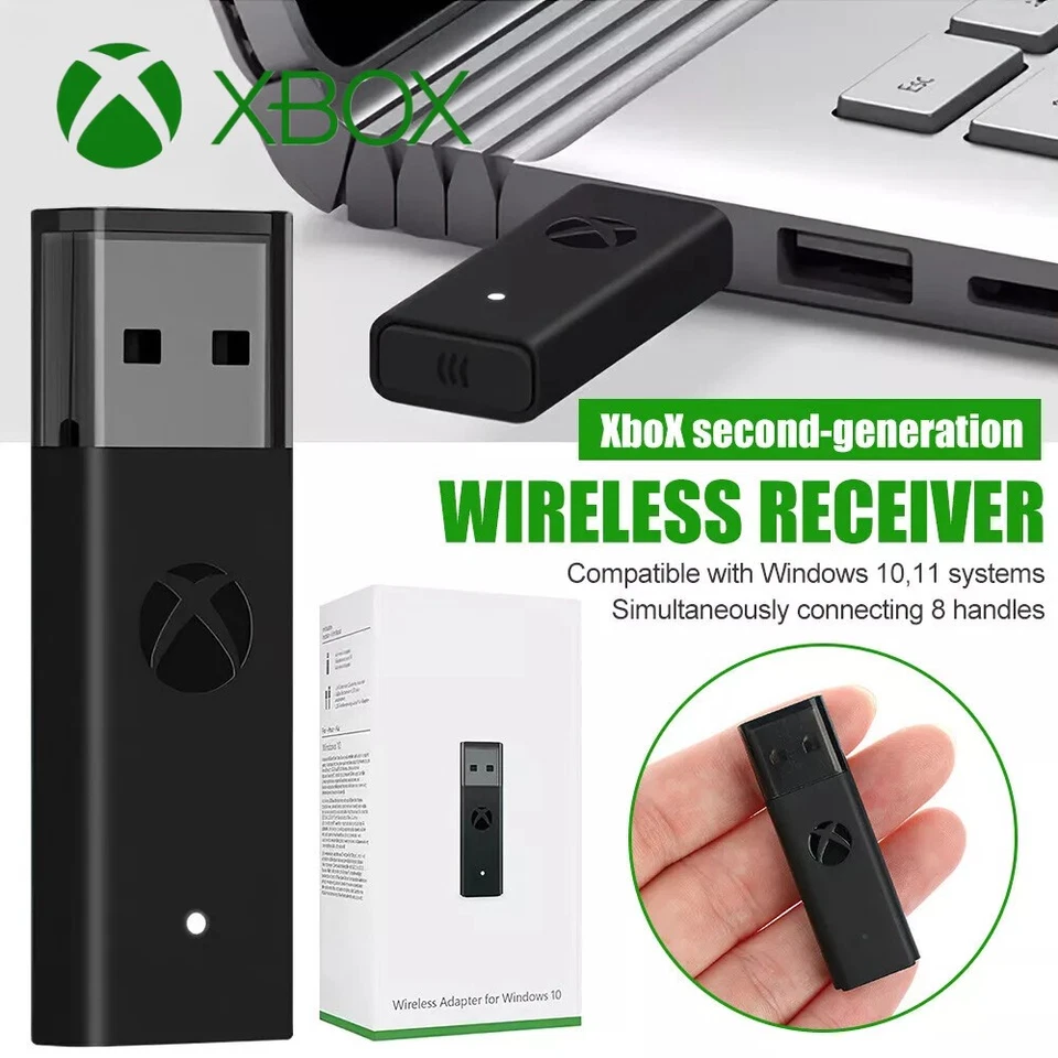 New Microsoft Xbox One S/X USB Wireless Receiver For PC Windows 10/11 Fast Ship - Image 2 of 4