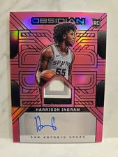 2024-25 Obsidian Basketball Electric Etch Pink Harrison Ingram RC Patch Auto /49